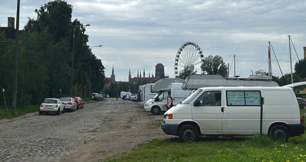 Dziki kemping w centrum Gdańska. "Komu mielibyśmy przeszkadzać?"