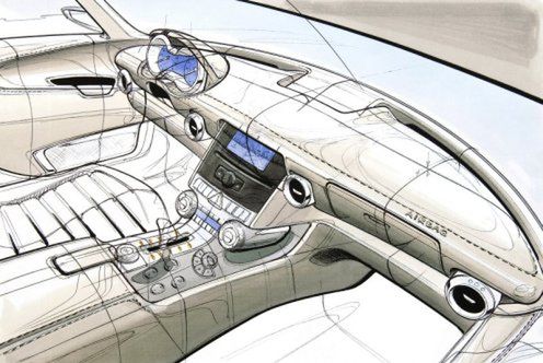 Mercedes-Benz SLS AMG Gullwing: zobacz jaki jestem w środku