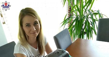 Policjantka walczy z koronawirusem. Szyje w czasie wolnym