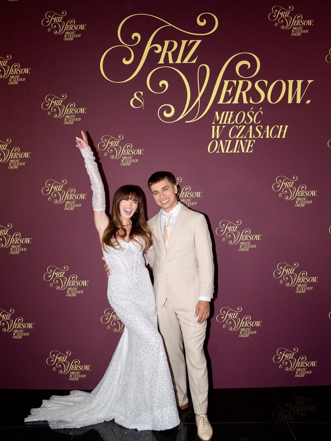 Friz i Wersow na premierze filmu ze swojego ślubu