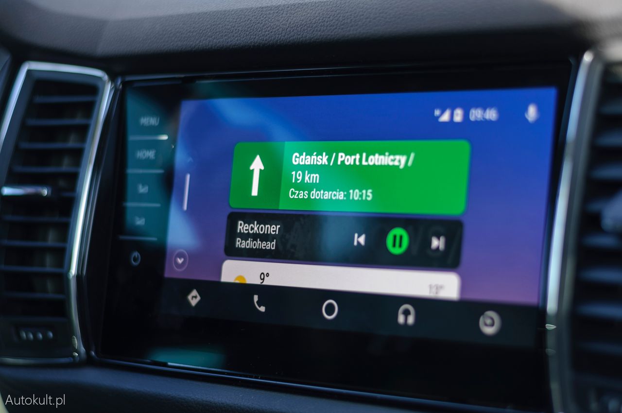 Interfejs Android Auto w Skodzie Kodiaq