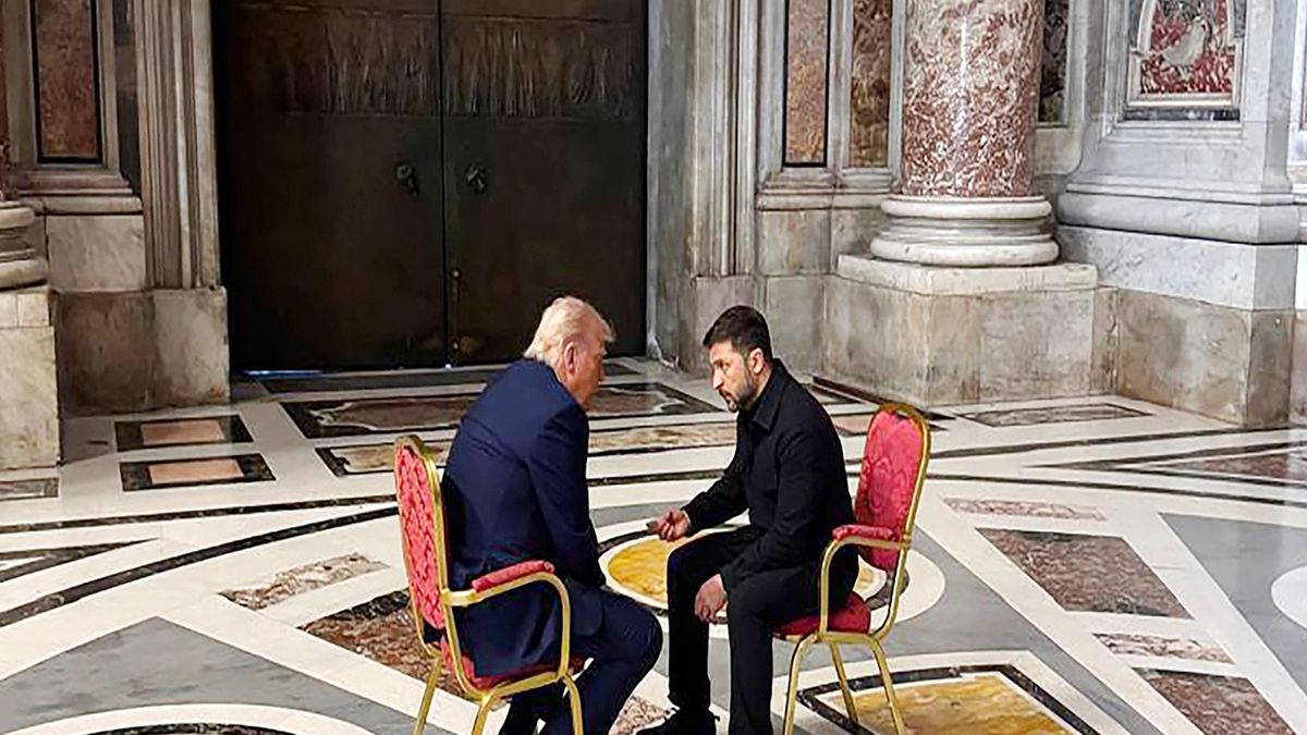 Spotkanie Trumpa i Zełenskiego w Watykanie.