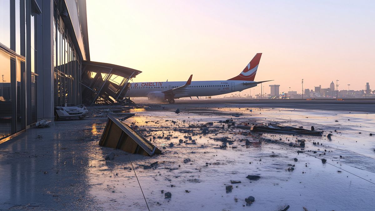 earthquake at the new city airport, there shouldn't be much dama