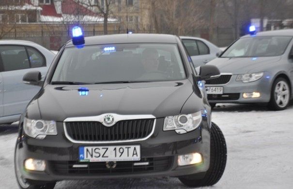 Policyjna Skoda Superb