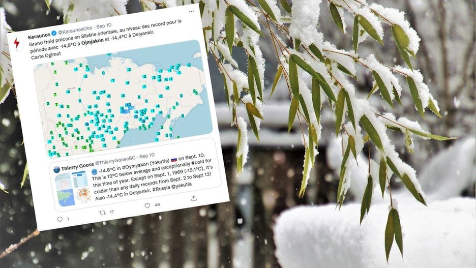 Pogoda. Rekordowo niskie temperatury na Syberii we wrześniu 