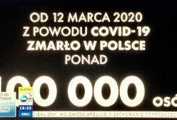 Hołd dla 100 tys. ofiar COVID-19 w Polsce. Minuta ciszy w "Faktach po Faktach"