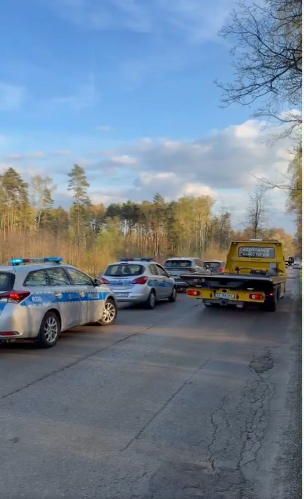 Miejsce wypadku Łukasza Litewki