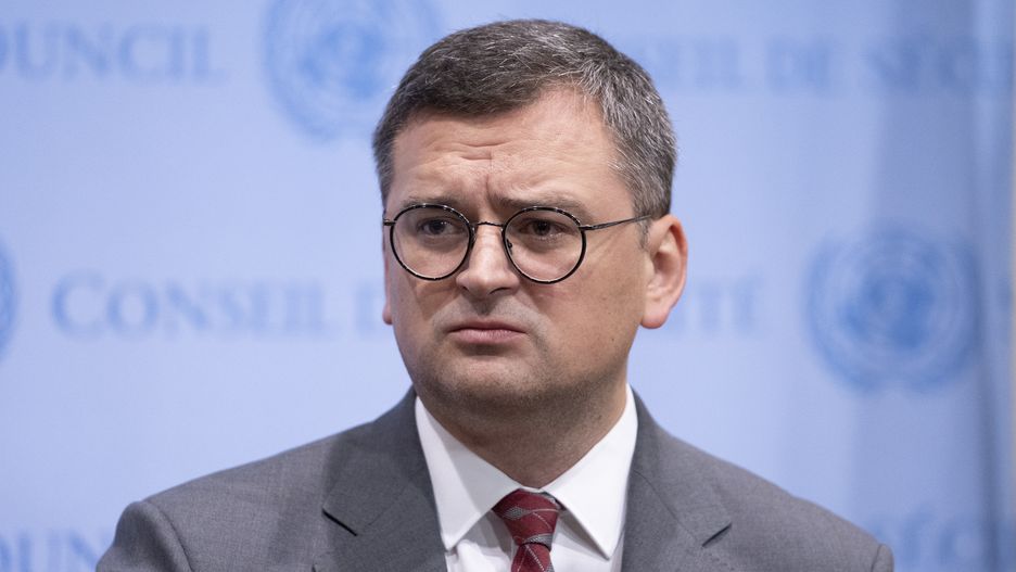 NEW YORK, UNITED STATES - 2022/09/22: Minister of Foreign Affairs of Ukraine Dmytro Kuleba during the press conference ahead of Security Council meeting on situation in Ukraine at UN Headquarters. (Photo by Lev Radin/Pacific Press/LightRocket via Getty Images)