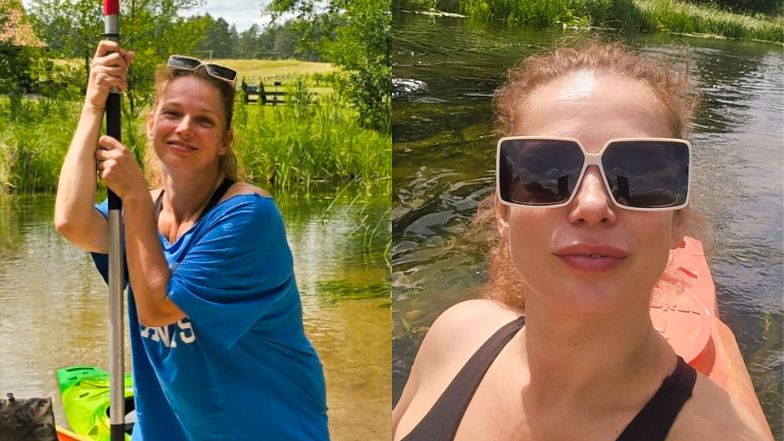 Joanna Liszowska spędzała wolny czas na Mazurach