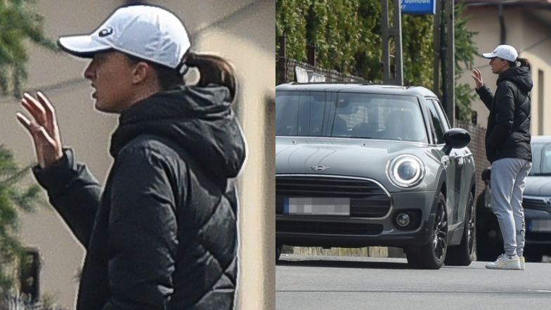 Iga Świątek odwiedza siostrę i łamie przepisy ruchu drogowego