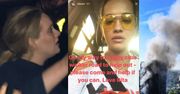 Adele i Rita Ora przyjechały na miejsce pożaru wieżowca w Londynie! Adele "przytulała każdego", Rita nosiła butle z wodą