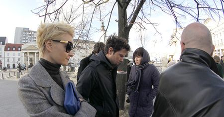 Kożuchowska złożyła kwiaty przed Pałacem Prezydenckim