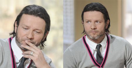 Radek Majdan Z BRODĄ, W SWETERKU...