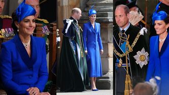 Książę William i Kate Middleton w naszyjniku królowej Elżbiety zadają szyku na szkockiej koronacji Karola (ZDJĘCIA)