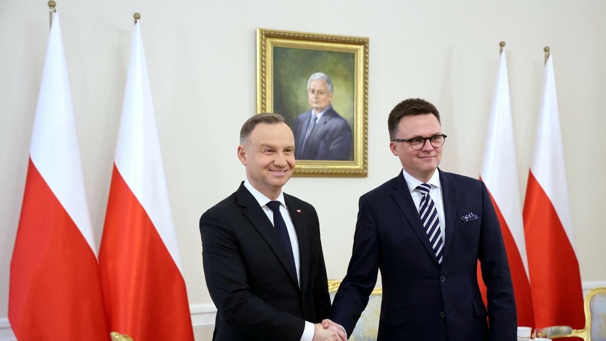 Andrzej Duda i Szymon Hołownia