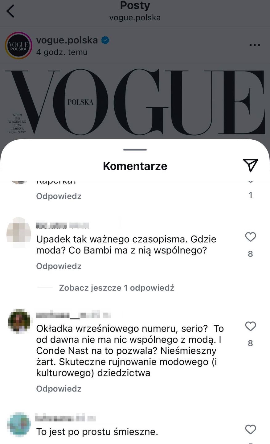 Internauci komentują okładkę Vogue z Bambi