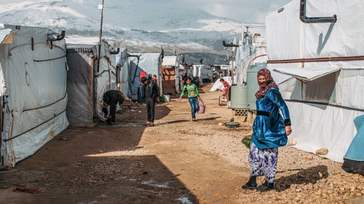 Obóz dla syryjskich uchodźców w Libanie