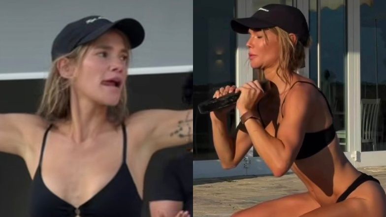 Maja Bohosiewicz ćwiczy pośladki w bikini