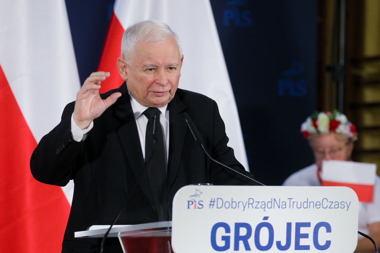 Prezes PiS Jarosław Kaczyński 