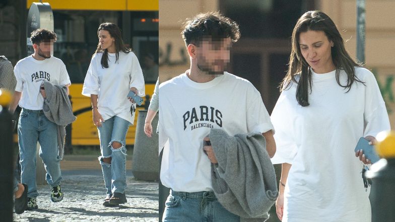 Sara Boruc w podartych dżinsach idzie na spotkanie z asystentem