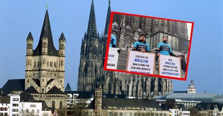 Przełomowy ruch. Muzułmanie utworzyli ludzki łańcuch przed katedrą w Kolonii