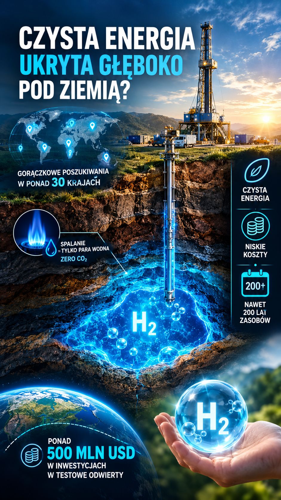 Paliwa kopalne przechodzą do historii? Święty Graal czystej energii ukryty pod ziemią