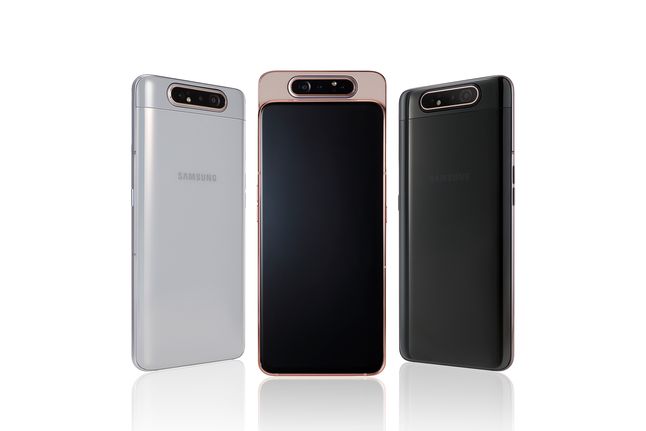 Samsung A80 jest dostępny w trzech wersjach kolorystycznych.