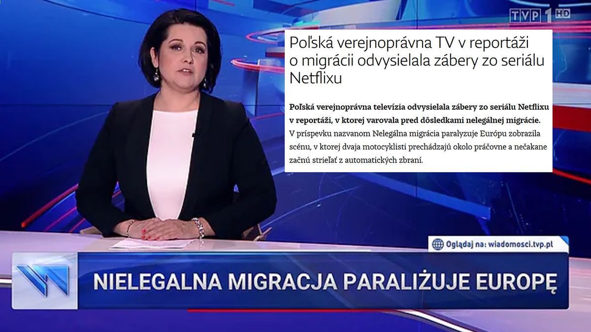 Słowacki "Dennik N" pisze o wpadce "Wiadomości" 