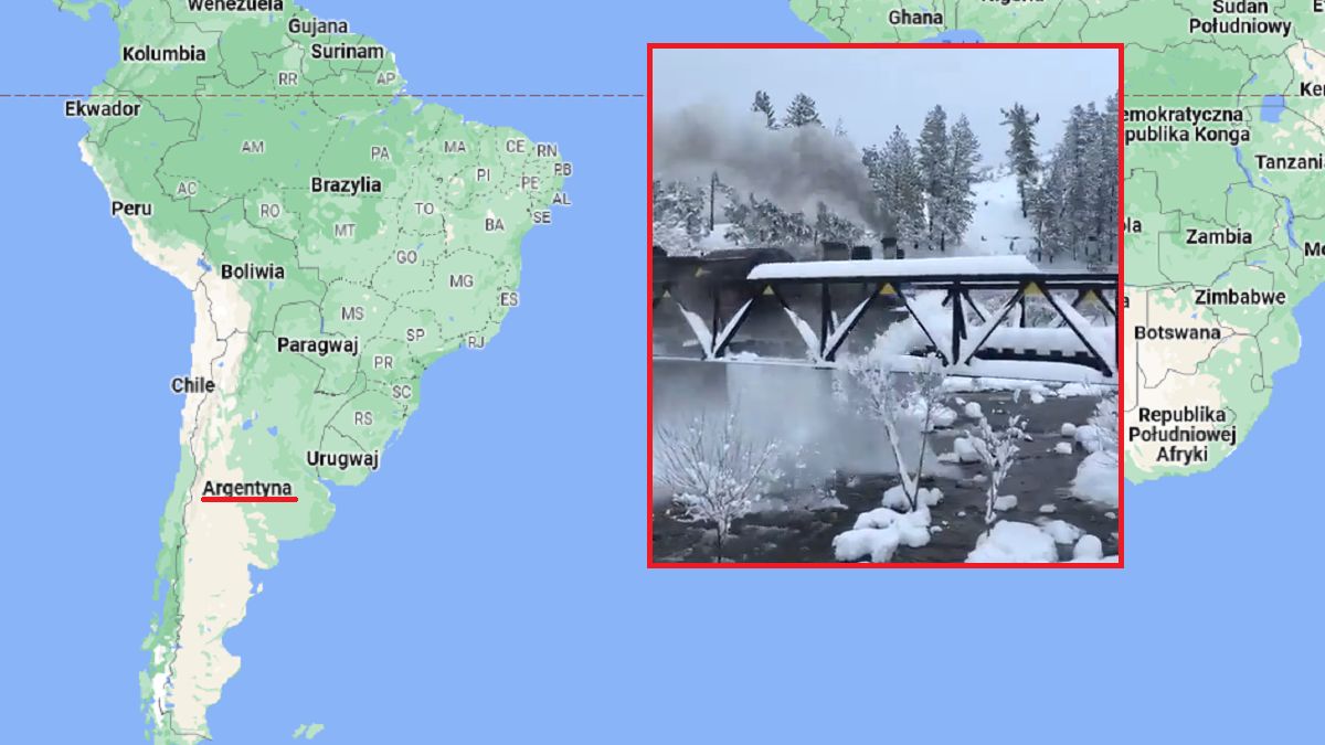 Atak śniegu w Argentynie. Nagranie z końmi hitem