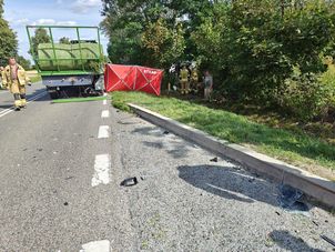 Tragiczny wypadek na DK-60. Nie żyje 29-letni kierowca Tesli!