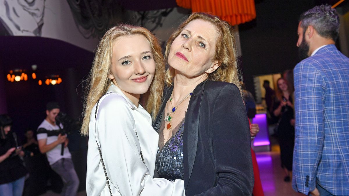 Grażyna Szapołowska z wnuczką