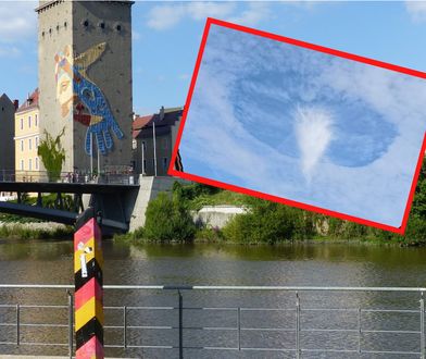 Niezwykła chmura. Przy granicy zauważono dziurkacza