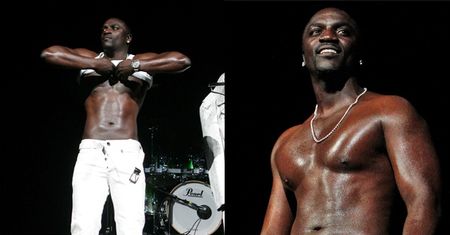 Akon rozebrał się na koncercie! (FOTO)