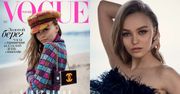 Lily-Rose Depp zalotnie spogląda z okładki "Vogue'a"