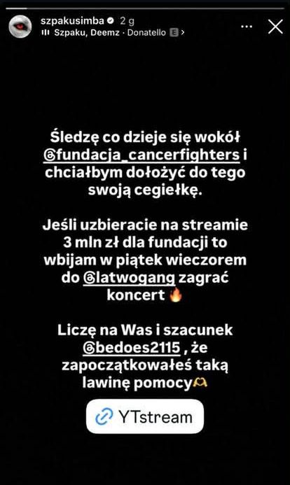Charytatywny stream Ławtoganga (diss na raka)