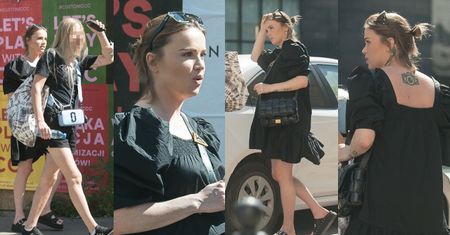 TYLKO NA PUDELKU: Maffashion maszeruje po Warszawie z torebką za 10 tysięcy i WYRAŹNIE ZAOKRĄGLONYM BRZUCHEM (ZDJĘCIA)