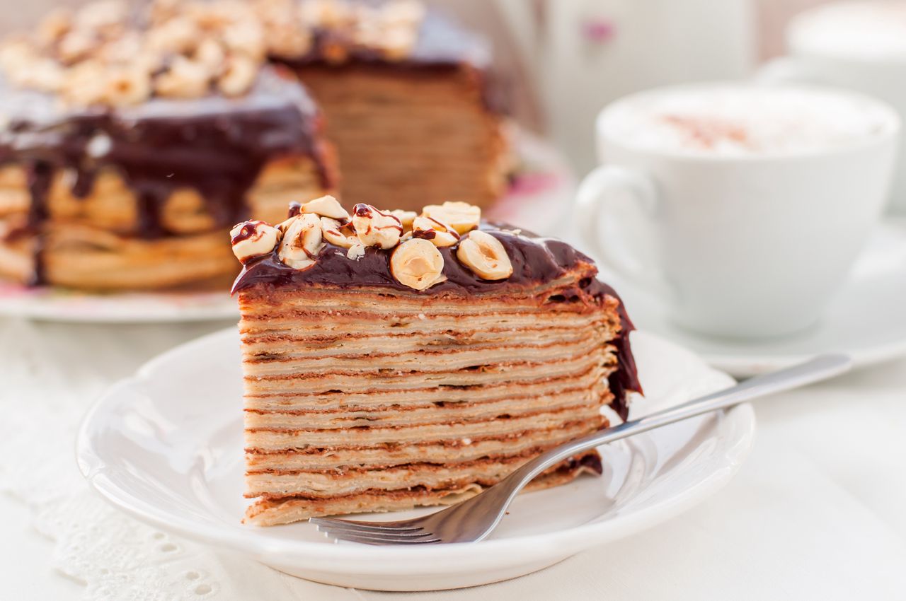 Chocolate crepe cake