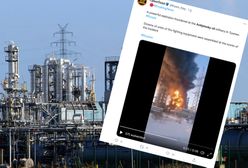 Pożar w rosyjskiej rafinerii. Słup ognia miał sto metrów