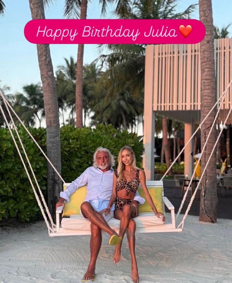 Julia Dybowska i Robert Tchenguiz