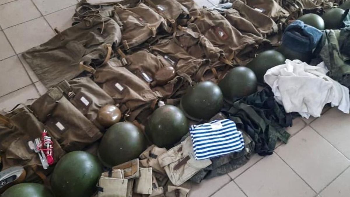 Ministerstwo obrony Ukrainy pokazało rosyjskie wyposażenie wojskowe 