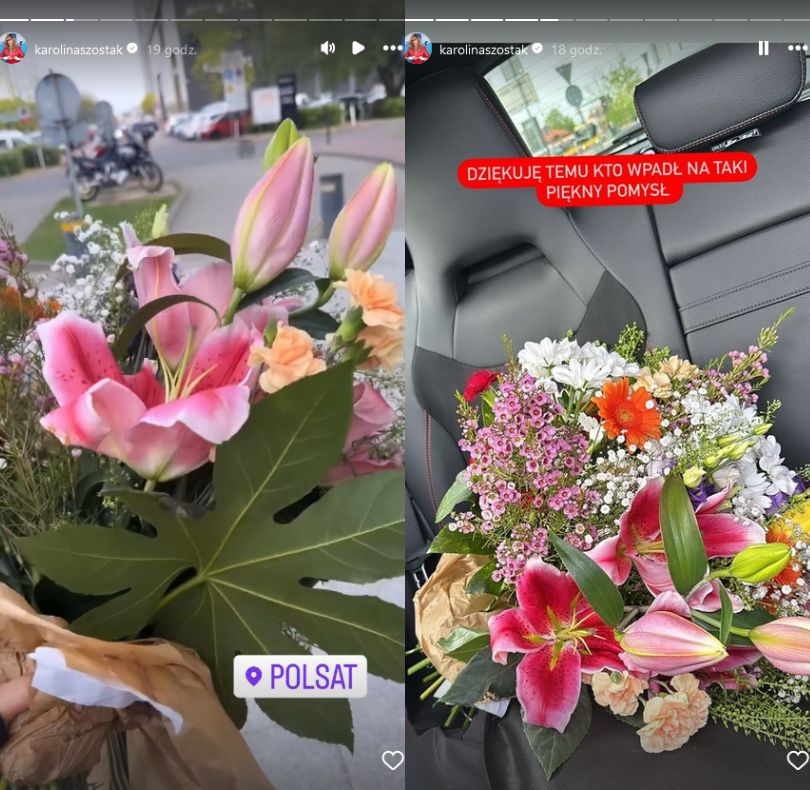 Karolina Szostak dostała kwiaty od cichego wielbiciela