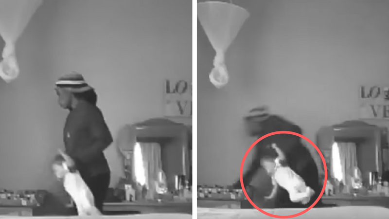 Niania znęca się nad kilkumiesięcznym dzieckiem