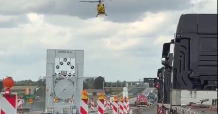 Lublin: Wypadek na trasie S12/17. Trwa akcja ratunkowa, droga ekspresowa całkowicie zablokowana
