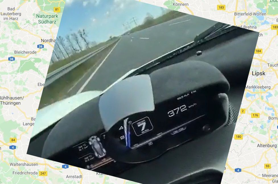 372 km/h na publicznej drodze. Kierowca laferrari nagrał swój wyczyn