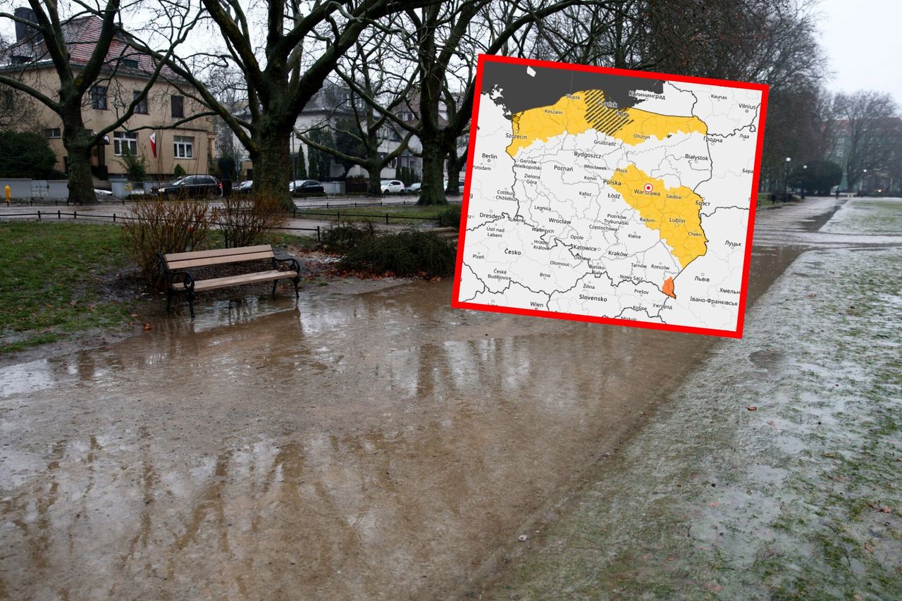 Alerty IMGW. Na północy gołoledź, w centrum roztopy