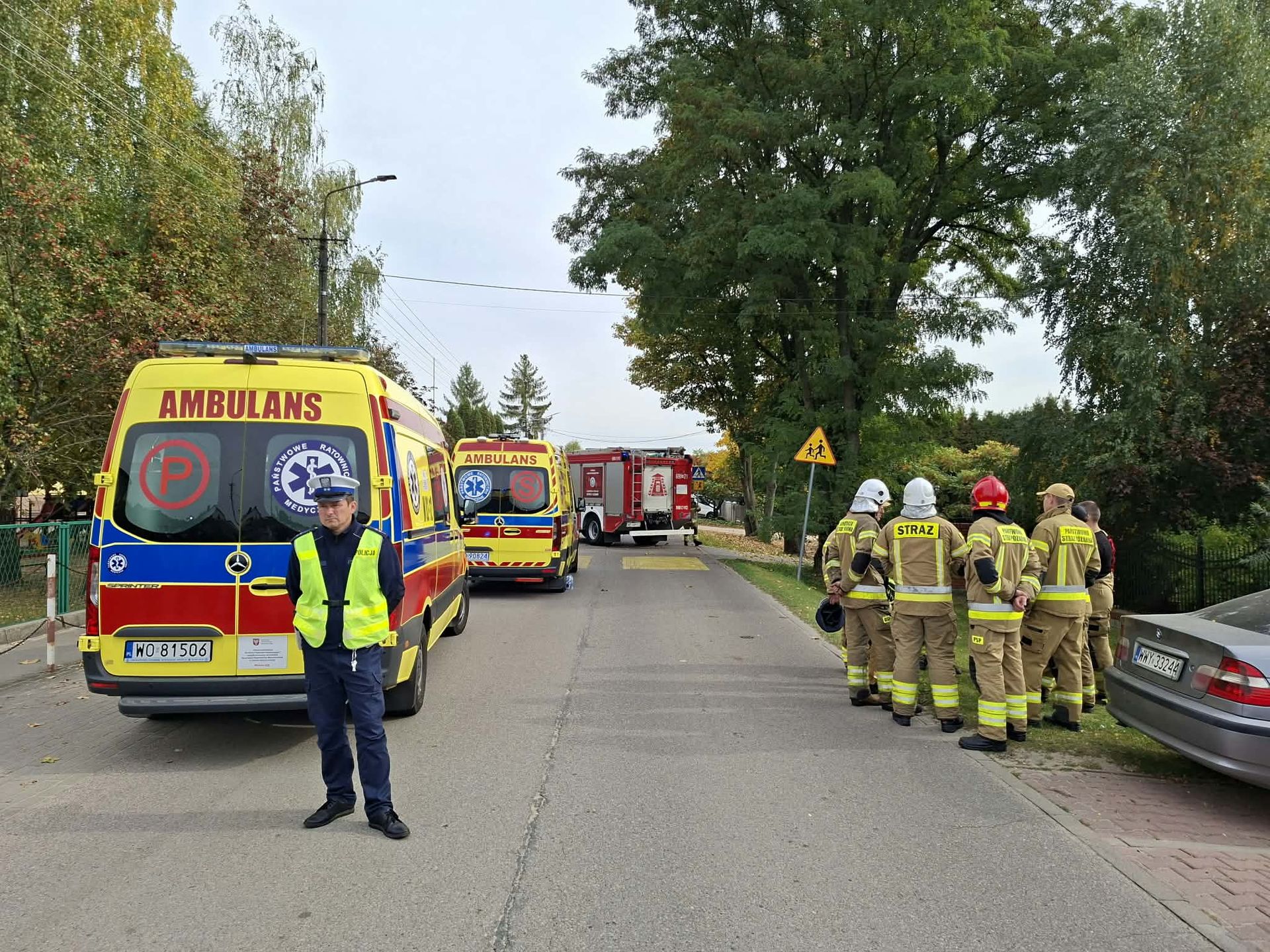 Atak nożem w szkole w Leszczydole-Nowinach