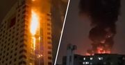 W nocy zapalił się wieżowiec w Kuwejcie. Słup ognia