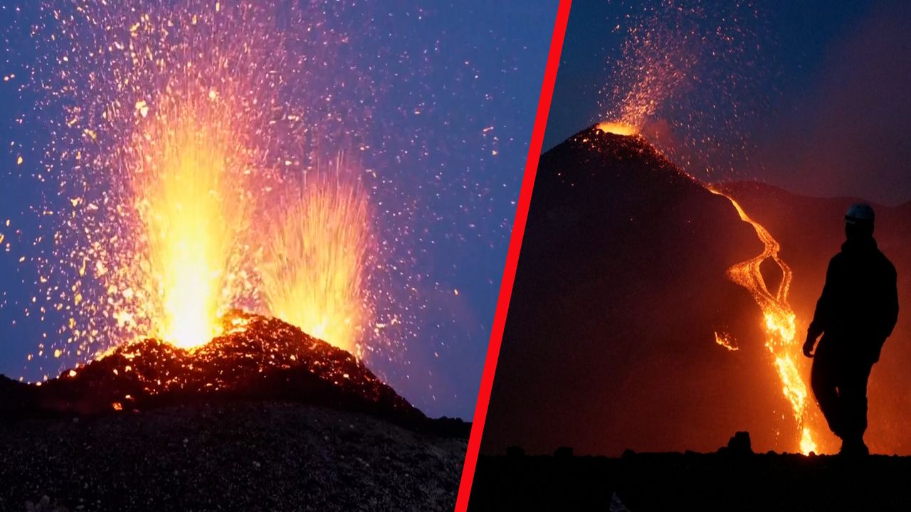 Etna się obudziła. Te nagrania robią wrażenie. Lawa i pył na Sycylii