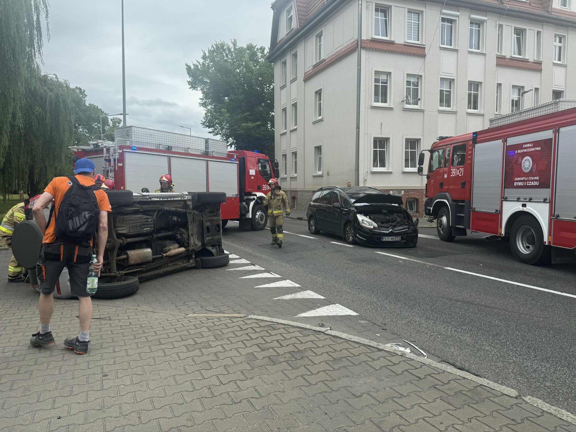 Wypadek w Słubicach.