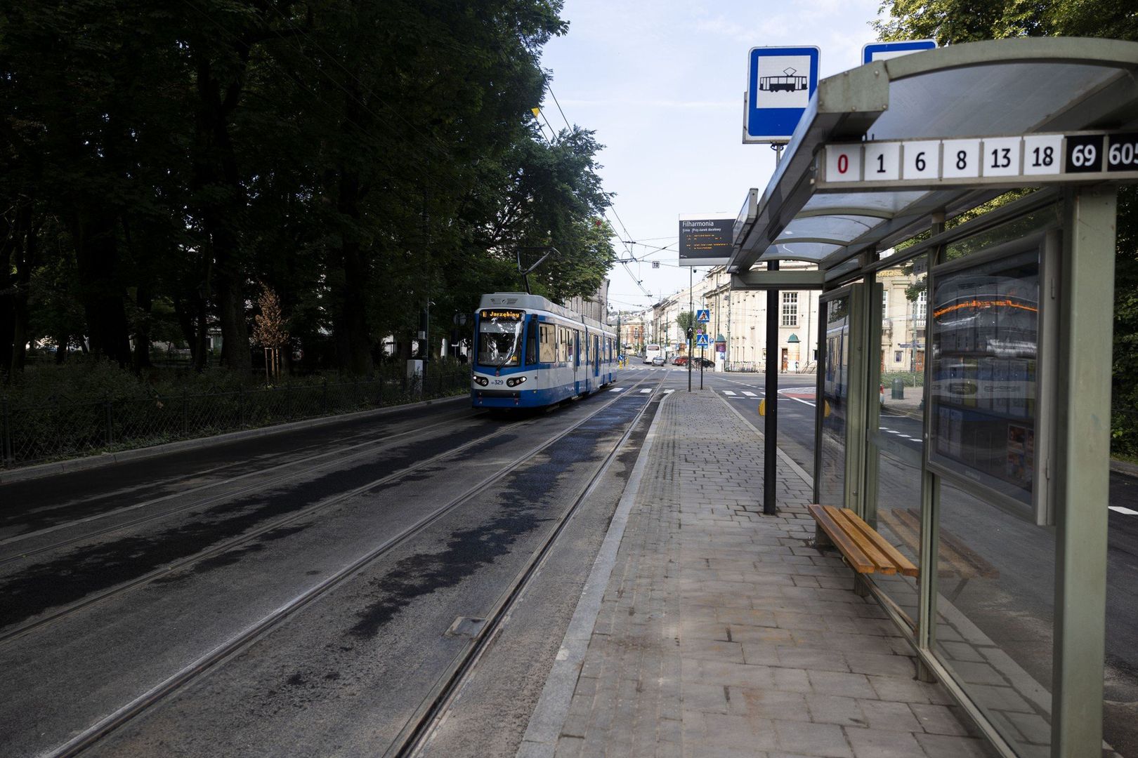 Ulica Franciszkańska w Krakowie po remoncie.